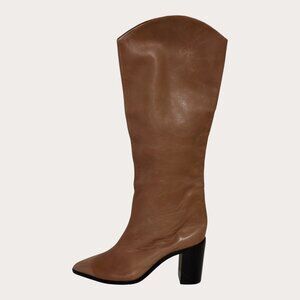 Schutz Aneleah Boots - Brown Leather